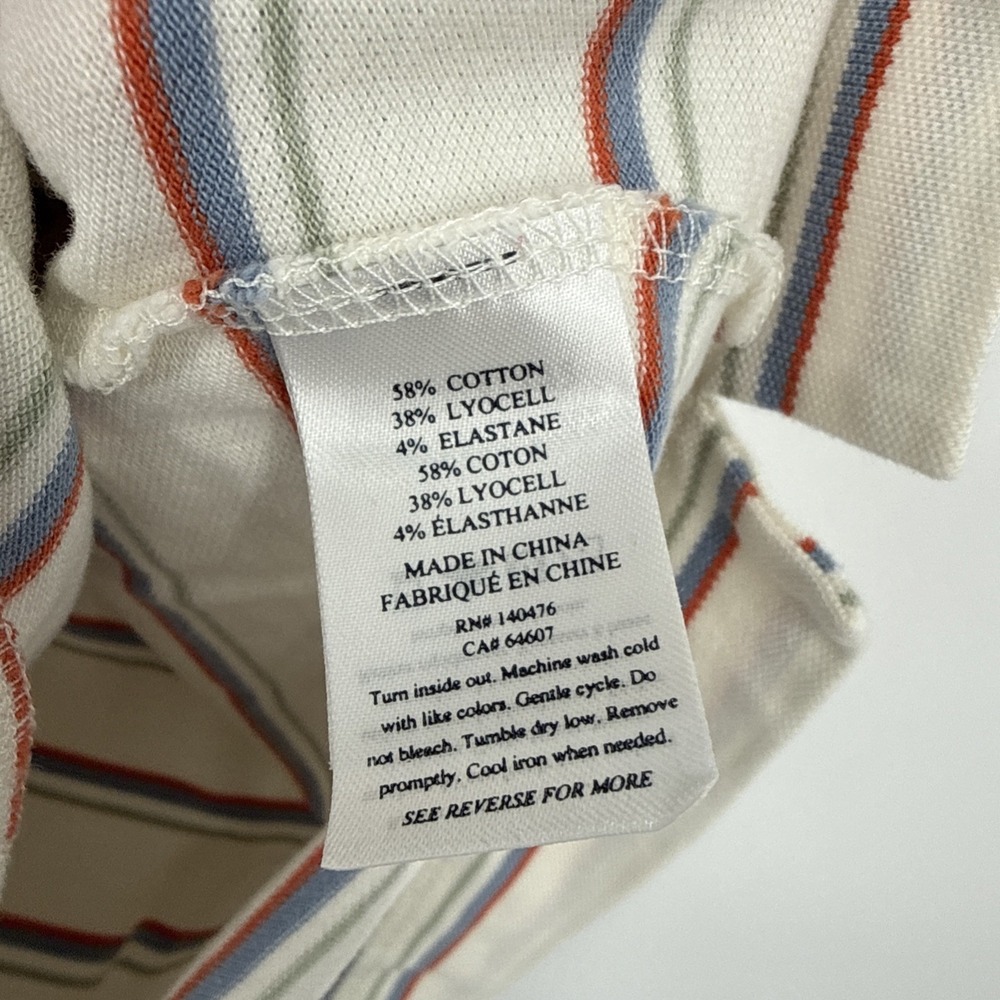 Faherty Sunwashed Striped Pique Polo Dress Medium Beach Resort Tennis Golf - Picture 6 of 8